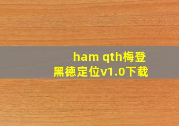 ham qth梅登黑德定位v1.0下载